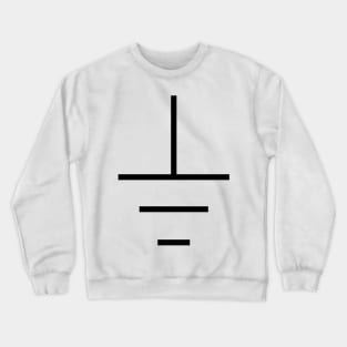 GND - Ground Symbol 5017 - vinyl turntable earth Crewneck Sweatshirt